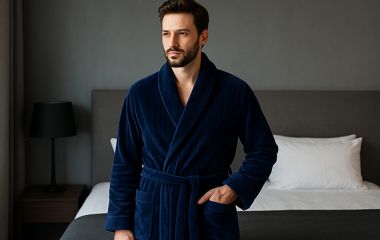 Велюровые халаты для мужчин: стиль и комфорт