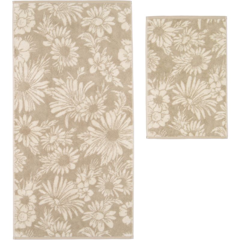 Махровий рушник Cawo Edition Floral Sand (638-33)