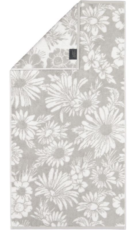 Махровое полотенце Cawo Edition Floral Platin (638-76)