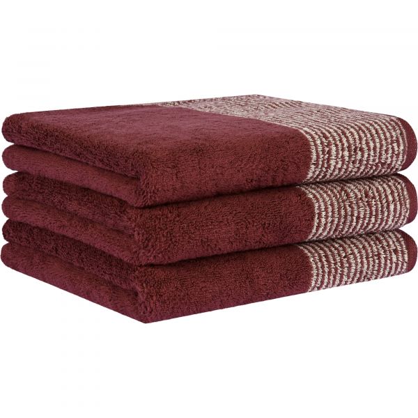 Полотенце Cawo Two-Tone Bordeaux (590-23)