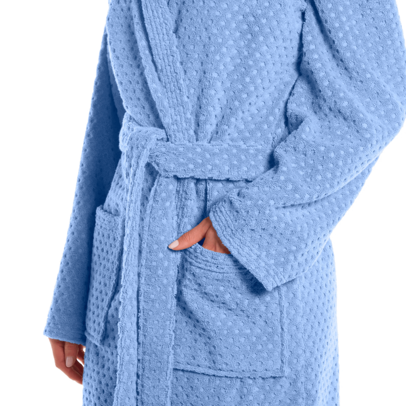 Махровий халат Sirena Azzurro Scuro
