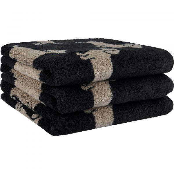 Махровий рушник Cawo We love Dogs Schwarz 6246-93