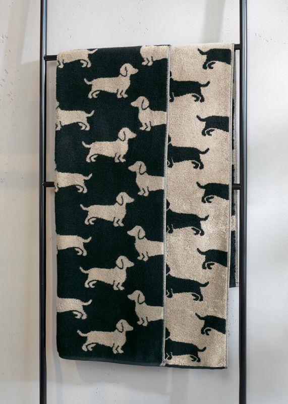Махровое полотенце Cawo We love Dogs Schwarz 6246-93