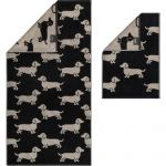 Махровое полотенце Cawo We love Dogs Schwarz 6246-93