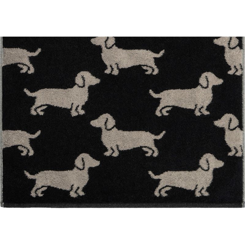 Махровое полотенце Cawo We love Dogs Schwarz 6246-93