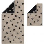 Махровое полотенце Cawo Paws Schwarz 6247-93