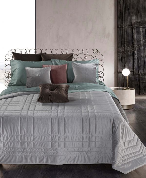 Покрывало с подушками Sunday Silver Quilt