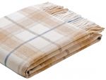 Клетчатый плед Cotton Karo Kamel