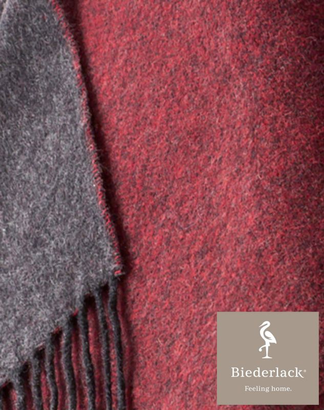 Плед премиум класса Cashmere Rot Anthrazit