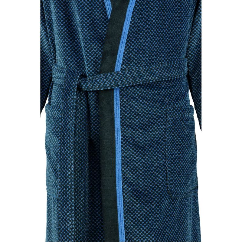 Халат бавовняний Kimono Blau Schwarz (4839)