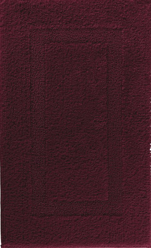 Коврик из хлопка однотонный Classic Bordeaux